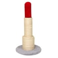 thumbnail image 2 of Poste rascador de sisal para gatos, postes rascadores para gatitos, rascador Vertical de 22,5 "de alto, rascador de sisal para gatos de interior Rojo, 2 of 8