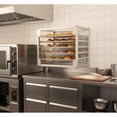 thumbnail image 5 of Wall Mounted Kitchen Rack 5-Tier – Space-Saving Aluminum Baking Pan Storage Shelf with 3 inch Spacing, Heavy Duty Commercial Organizer for Bakeries & Restaurants – 21x17.7x13 inches, 5 of 5