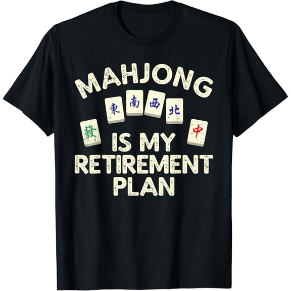 Funny Mahjong Design For Women Mahjong Player Retirement T-Shirt