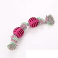 thumbnail image 1 of Corde en Coton pour Animaux avec Doubles Nœuds Boules Tpr, 1 of 3