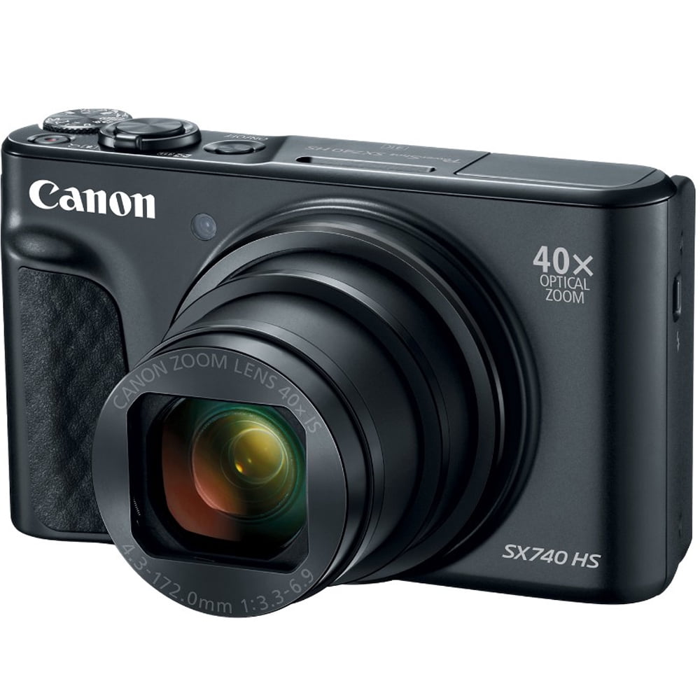 Canon SX740BK PowerShot SX740 HS Digital Camera - Black