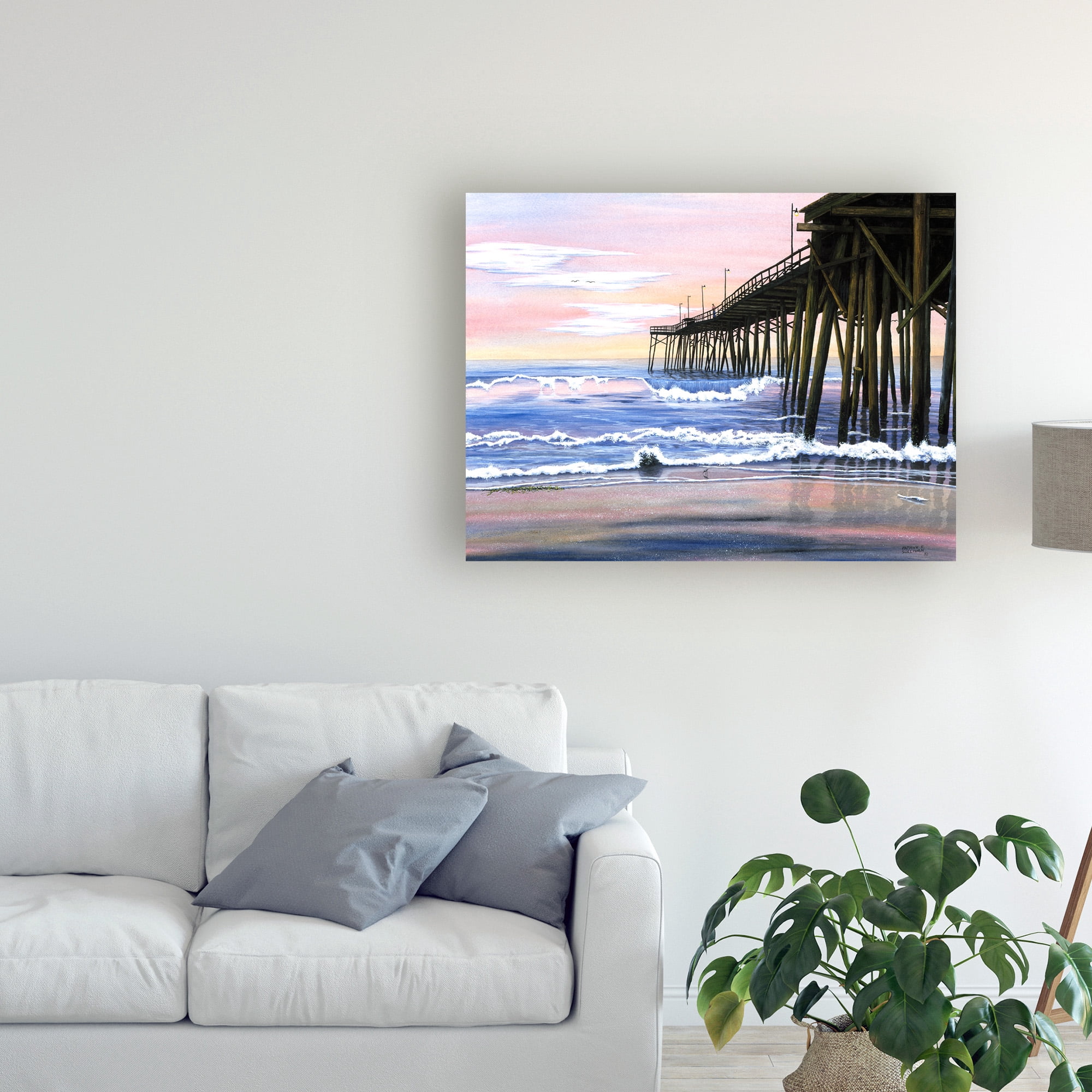 Trademark Fine Art 'Early Morning Pier' Canvas Art by Patrick Sullivan