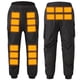 thumbnail image 3 of Pantalones calefactores cálidos con 18 zonas de calefacción, pantalones térmicos deportivos para motocicleta, pantalones calefactores de invierno para exteriores para hombres y mujeres, 3 of 9