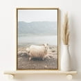 thumbnail image 2 of PixonSign Framed Canvas Print Wall Art Long Wool Sheep in Desert Canyon Nature Wilderness Photography Realism Contemporary Landscape Colorful Pastel for Living Room, Bedroom, Office - 16"x24" Natural, 2 of 5