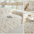 thumbnail image 4 of SHANNA Sofa Cover Boho Couch Cover for 1-2 Cushion Couch, Chenille Double Sided Slipcover for Dogs, Sofa Throw Loveseat Covers Futon Cover L Shaped Sofa Cover,180x260cm, 4 of 10