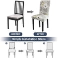 thumbnail image 3 of Chair Covers, Dining Room Chair Covers Stretch Chair Covers for Dining Room Set of 4,Dining Chair Covers for Kitchen,Hotel,Dining Room, Ceremony, 3 of 6