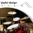 thumbnail image 4 of WHAMVOX Cowbell Mount Accessory For Snare Drum Zinc Alloy Silver Sleek Design 1Pcs, 4 of 8