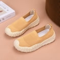 thumbnail image 4 of Willtoo Women's Breathable Knit Slip On Sneakers, Lightweight Mesh Comfortable Loafers Thick Platform Non Slip Sock Shoes Casual Walking Shoes for Daily Outdoor, 4 of 4