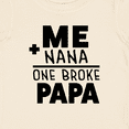 thumbnail image 4 of Inktastic Me Plus Nana Equals One Broke Papa Boys or Girls Baby T-Shirt, 4 of 5