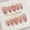 JP3308 [Glue model], variant on 24 pieces of Xiaohong Shufeng French manicure pieces, bow fake nails, almond-shaped wearable armor wholesale