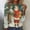 Red, variant on asdoklhq Fall Tops for Women 2025 Christmas Women's Christmas Printed Round Neck Long Sleeved Hooded Top/shirt Red 3X
