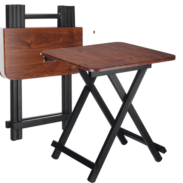 Folding TV Tray Table Stable Tray Table with No Assembly Required, TV