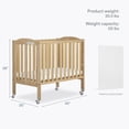 thumbnail image 5 of Dream On Me 2‑in‑1 Folding Portable Mini Crib – Natural, 5 of 10