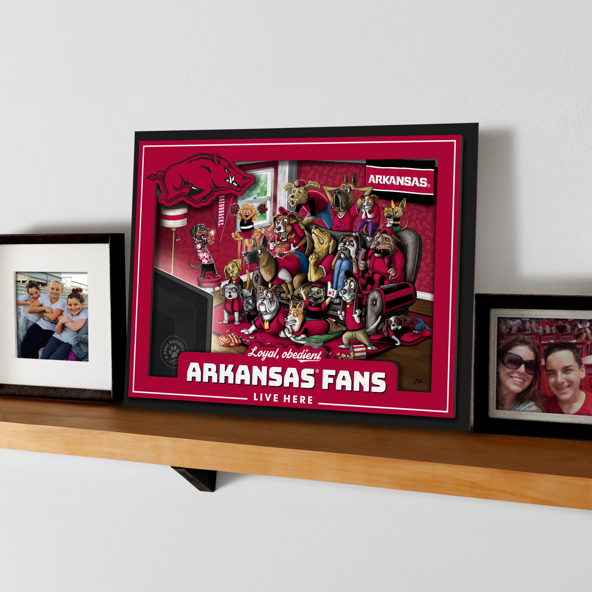 YouTheFan NCAA Arkansas Razorbacks Purebred Fans Wall Art