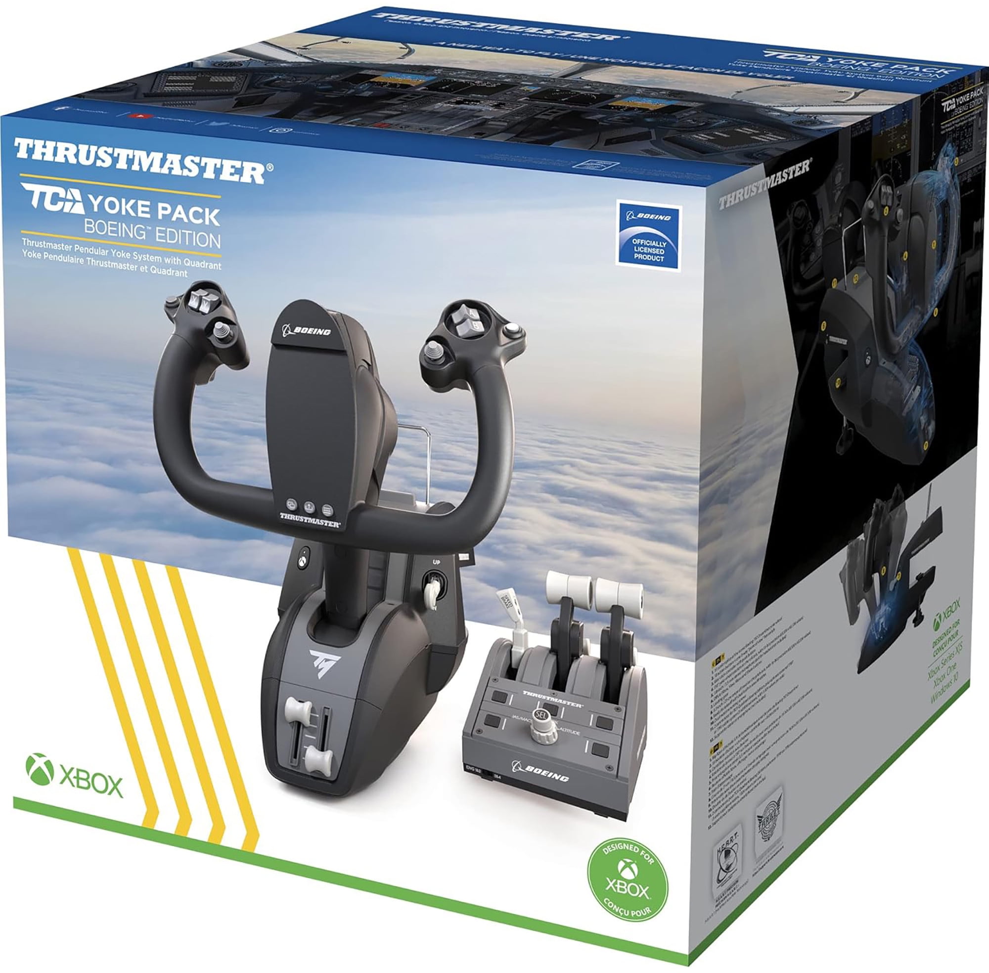 THRUSTMASTER ヨークフルセット Thrustmaster TCA Flight Controls Joystick & Throttle Yoke Pack