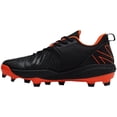 thumbnail image 4 of New Balance Men's Fuel Cell 4040V6 Low Molded Baseball Cleats Black/Orange D 12.5, 4 of 6