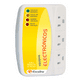 thumbnail image 1 of Protector De Voltaje Multicontacto Para Equipos Electrónicos BLOOSOM Blanco/Amarillo, 1 of 2