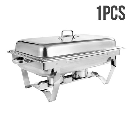

1 Pack 8 Quart Stainless Steel Chafer Chafing Dish Buffet Catering Warmer Set Restaurant