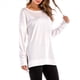 thumbnail image 3 of Sudadera de Mujer de Color Liso con Cuello Redondo, Larga y Abertura Frontal Corta y Trasera Larga XL, 3 of 10