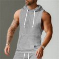 thumbnail image 6 of Afdoent Men's Tank Top Male Slim Sleeveless Lightweight Hoodie Sweatshirt Vest Hoodie Comfortable, 6 of 9