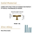 thumbnail image 3 of Goo-Ki Single Hole Antique Brass Kitchen Cabinet Knobs, Closet Classic Zinc Alloy Drawer Knobs,Cabinet Handles for Kitchen,Drawer,Cupboard & Wardrobe, 6-Pack, 3 of 9