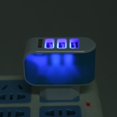 thumbnail image 1 of 3USB EU Plug LED Cargador de teléfono móvil Cargador de viaje de cabezales múltiples (2A) (Azul), 1 of 5