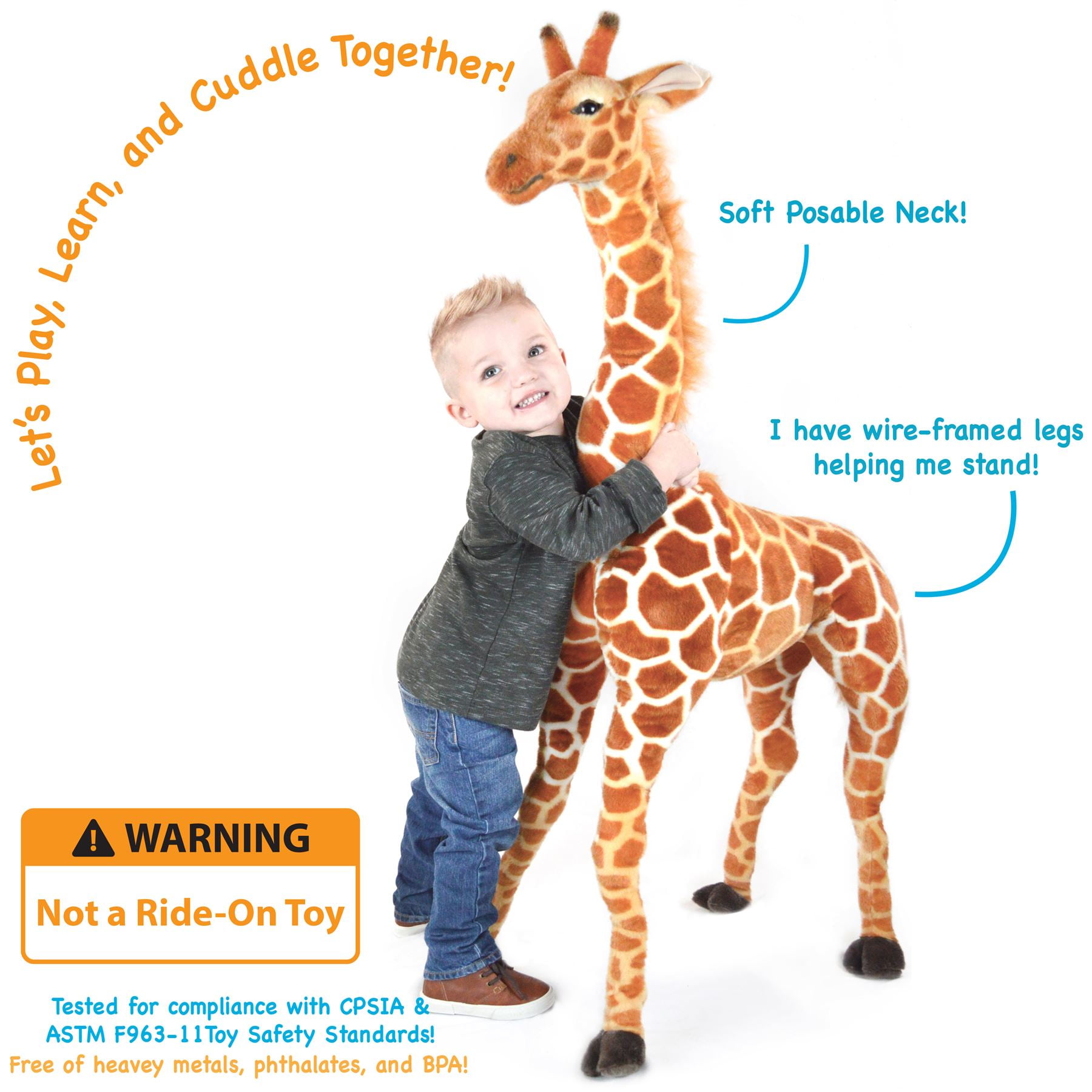 Cloud Island Plush Giraffe Stuffed Animal - Tan- NEW with Tags/ Sealed  Polybag