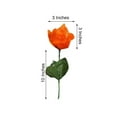 thumbnail image 4 of Efavormart 84 Artificial Open Roses for DIY Wedding Bouquets Centerpieces Arrangements Party Home Wholesale Supplies - Orange, 4 of 6
