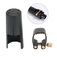 thumbnail image 2 of Leather Sax Ligature With Cap For Alto Soprano Tenor Sax Clarinet Mouthpieces Woodwind Instrument Accessories, 2 of 7