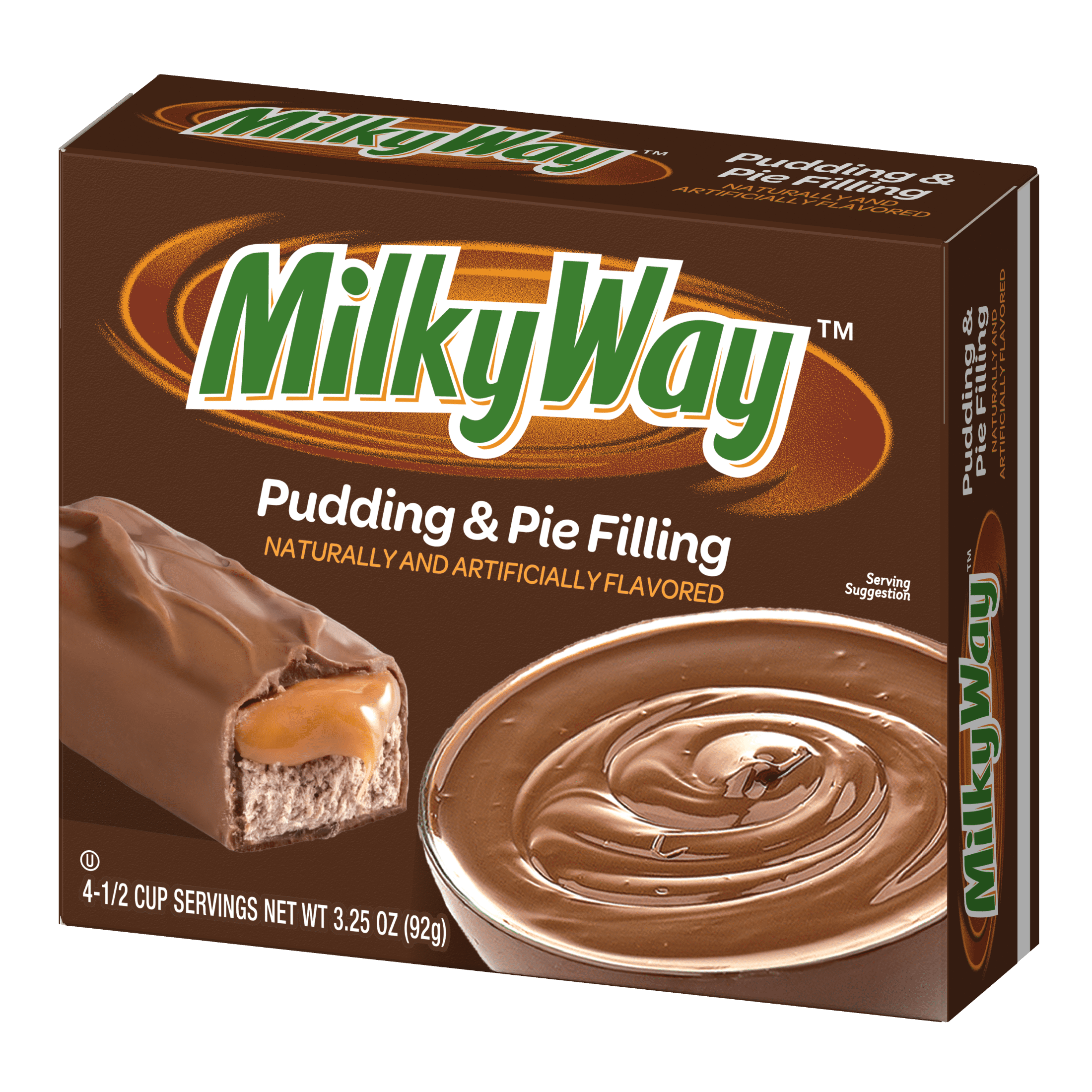 (2 pack) MILKY WAY™ Milk Chocolate Pudding & Pie Filling, Fat-Free, 3.03 oz, Box