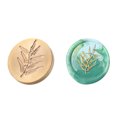 thumbnail image 2 of Cuadros Decorativos Cabeza de sello de sellado de cera de flor de hierba redonda Sellos de cobre sin mango (ZR018) Likrtyny embutido en tela, 2 of 8