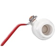 thumbnail image 4 of Ball Valve, 20mm ID , Socket End Valve for Aquarium Setup, Sump Pump, Pool, Garden Sprinkler White Red 2Pcs, 4 of 5