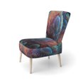 thumbnail image 3 of Designart "Deep Blue Immersion" Blue Beach Upholstered Accent Chair - Traditional Arm Chair For Living Room, 3 of 7