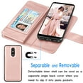 thumbnail image 3 of Tekcoo LG Stylo 5 / Stylo 6 / Stylo 5X / Stylo 5V / Stylo 5+ Wallet PU Leather Case, ID Cash Credit Card Slots Holder Purse Carrying Folio Flip Cover [Detachable Magnetic Hard Case] Kickstand, 3 of 6