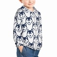 thumbnail image 2 of Kids Zip Up Hoodie for Boys Girls Toddler - Classic Cute Cartoon Husky Funny Lightweight Long Sleeve 18M Boys Girl Clothes, Sun Protection Windproof Jackets Hoodie Sweatshirt, 2 of 7