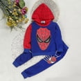 thumbnail image 3 of Nouveau! Barnpojke Spiderman Sweat à Capuche Ensemble Klder Bl 4-5 Ans, 3 of 4