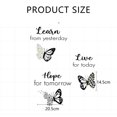 thumbnail image 2 of Live Laugh Love Inspirational Quotes Wall Decals with Butterflies, 2 of 7