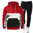 thumbnail image 4 of Nuevos chándales de moda para hombre, sudaderas con capucha, traje de otoño e invierno para hombre, suéter con capucha y pantalones deportivos, conjunto de dos piezas, ropa de hombre de talla grande, 4 of 4