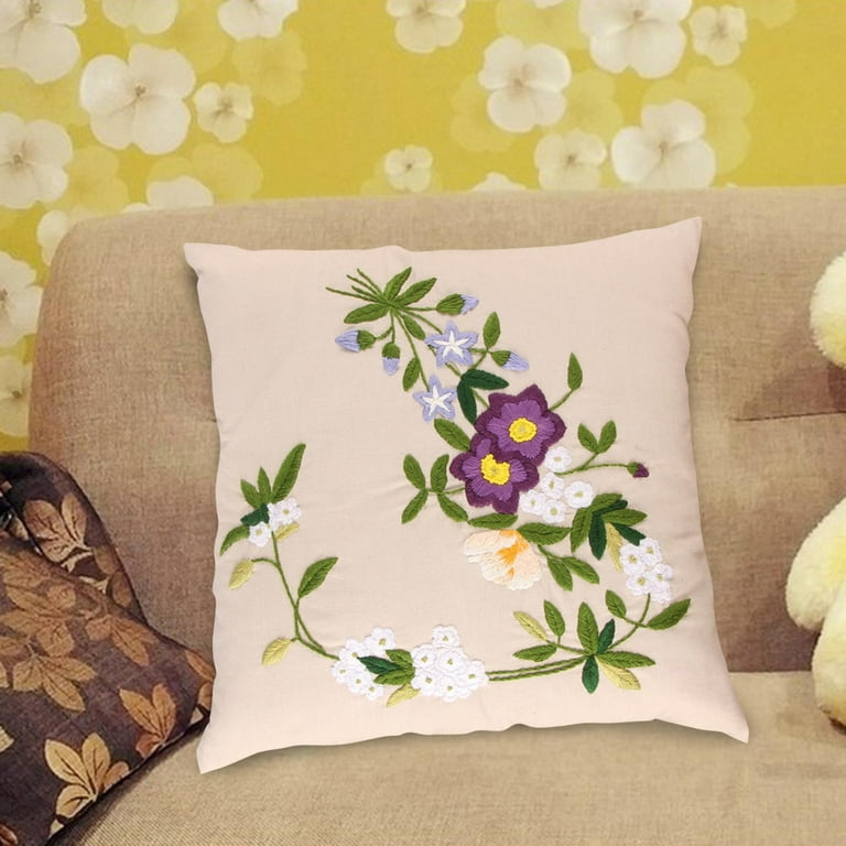 Stitching Hand Embroidery Designs For Cushion Cover Snowman