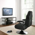 X Rocker XPro 300 Black Pedestal Gaming Chair Rocker with Builtin
