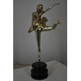 thumbnail image 4 of Nifao Ballerina Bronze Statue in Silver Finish – Home Office Decor Sculpture, 14"L x 15"W x 28"H, 4 of 11