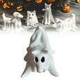 thumbnail image 1 of WHEANG Halloween Ceramic Candle Holder White Decorative Tea Light Holder, 1 of 5