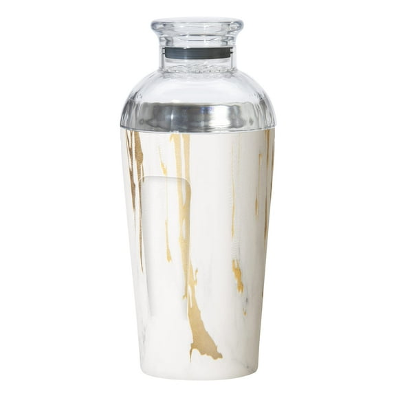 Groove Double Wall SS Cocktail Shaker (500 ml, 17 oz)