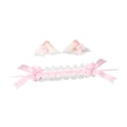thumbnail image 3 of Accesorios para el cabello de Lolita, pinzas para el pelo con orejas de gato para fiesta temática de cumpleaños, Festival Rosa, 3 of 8