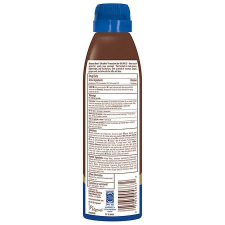 Banana Boat Dry Oil Clear Sunscreen Spray SPF 25 6.0 oz Pack of 3