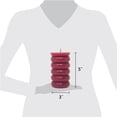 thumbnail image 4 of Mainstays Single Wick 3" x 5" Bubble Pillar Candle, Unscented, Red, 4 of 7
