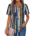 thumbnail image 3 of Fantaslook Womens Blouses Dressy Casual Tops Summer Short Sleeve V Neck Shirts Business Work Blouses, 3 of 10