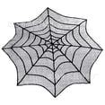 thumbnail image 1 of Amdohai 30 Inch Lace Spider Web Cobweb Halloweens Tablecloth Round Table Cover, 1 of 5