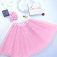 thumbnail image 3 of BAYAIXZ Rainbow Tutu Toddler Tutu Kids Hair Skirt Girl Paillette Petticoat Dancewear Star Pettiskirt Band Girls Dress&Skirt White Tutu for Girls Tulle Skirts Tutus (Pink,One Size), 3 of 4