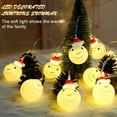 thumbnail image 5 of Christmas Snowman String Lights Christmas Decorations String Lights Snowman LED Decorative Lights for Xmas Tree Home Garden Party Indoor Outdoor Decor(4.9 Ft 10 LED), 5 of 8